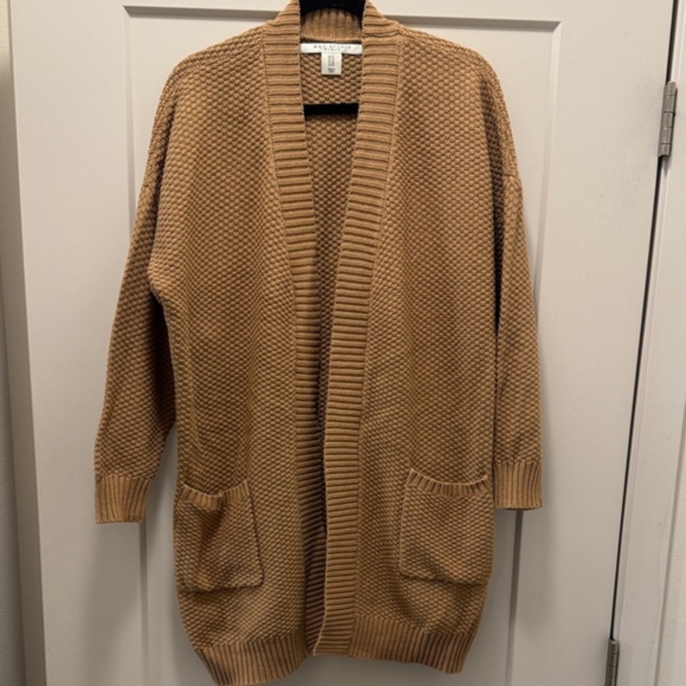 Max Studio Women's Tan Cardigan Sweater. Worn Once!